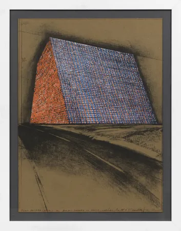 Lithografie Christo - Texas Mastaba