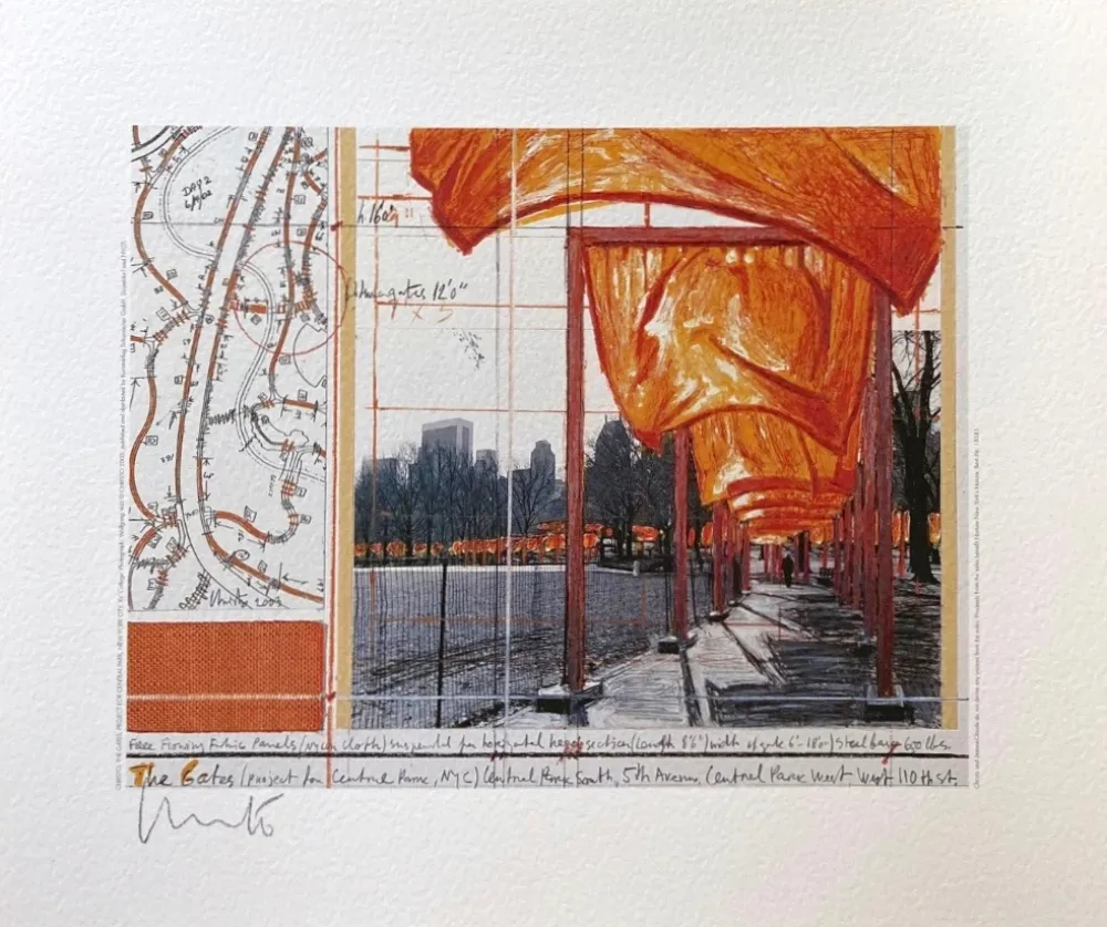 Lithografie Christo - The Gates (a)