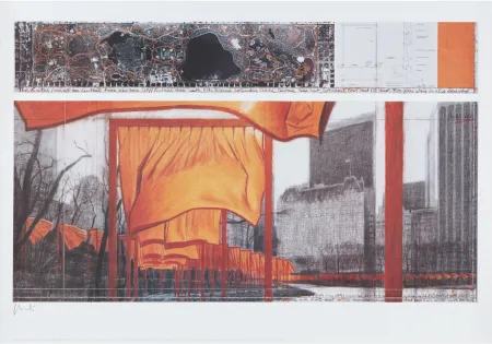 Lithografie Christo - The Gates (p)