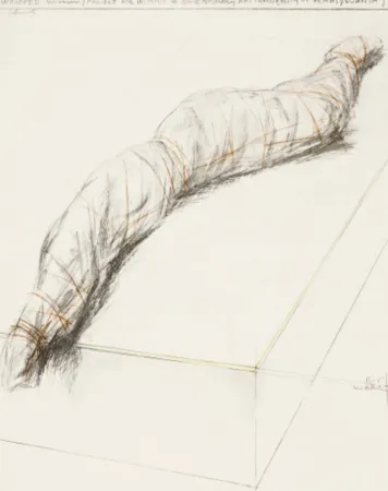 Zeefdruk Christo - Wrapped Woman