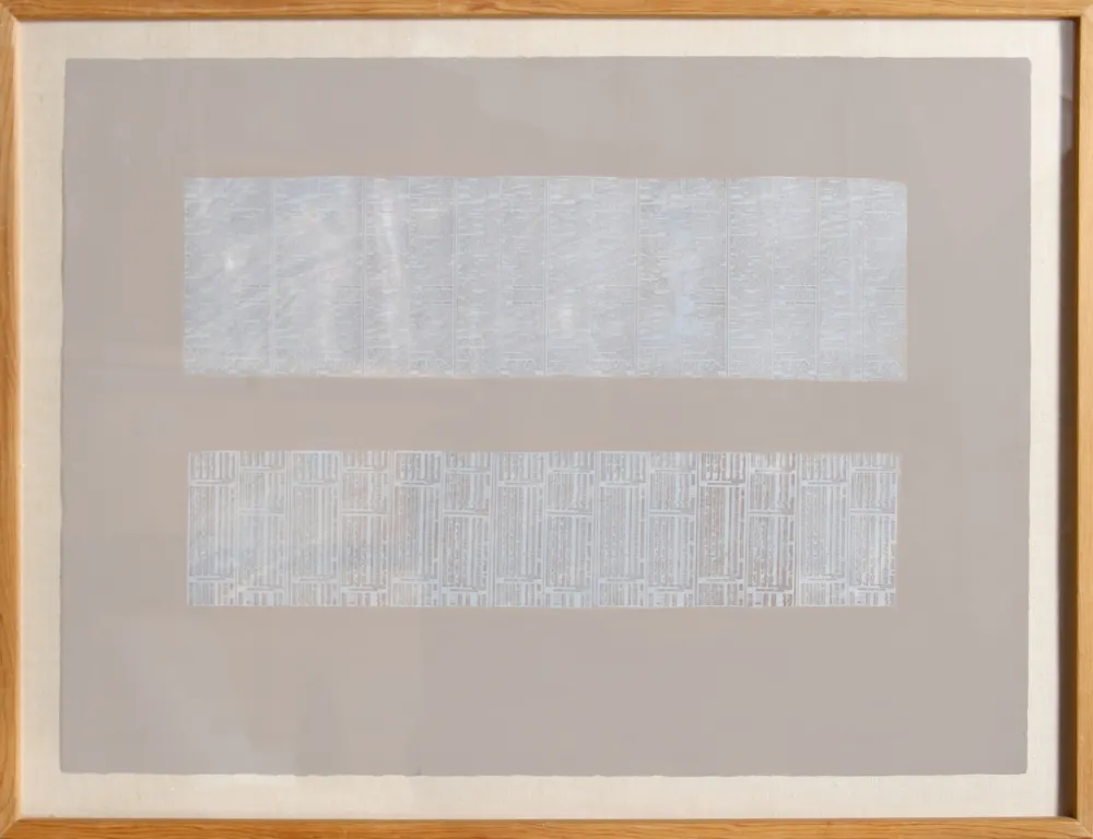 Zeefdruk Chryssa - American Newsprint
