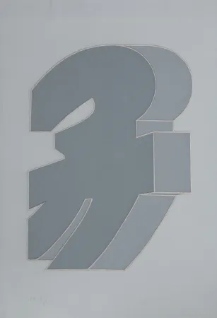 Zeefdruk Chryssa - Times Square Fragment #2