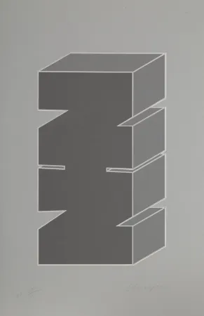 Zeefdruk Chryssa - Times Square Fragment #5
