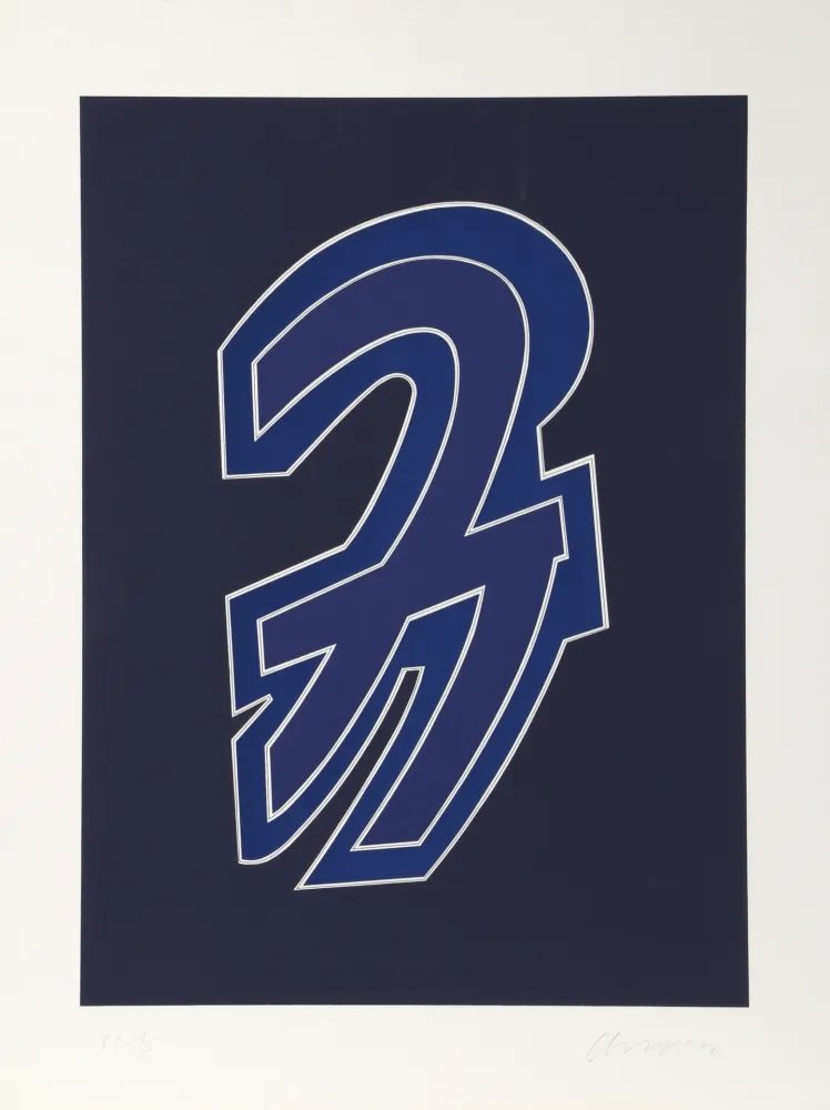 Zeefdruk Chryssa - Times Square Fragment #8