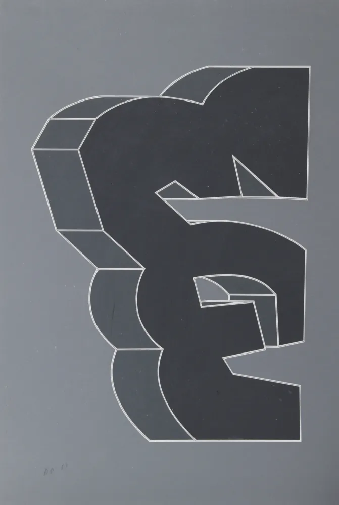 Zeefdruk Chryssa - Times Square Fragment XII