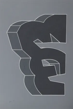 Zeefdruk Chryssa - Times Square Fragment XII