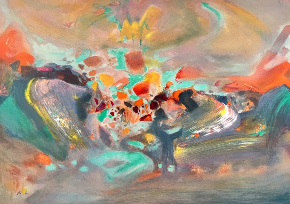 Lithografie Chu Teh Chun  - Aurora 