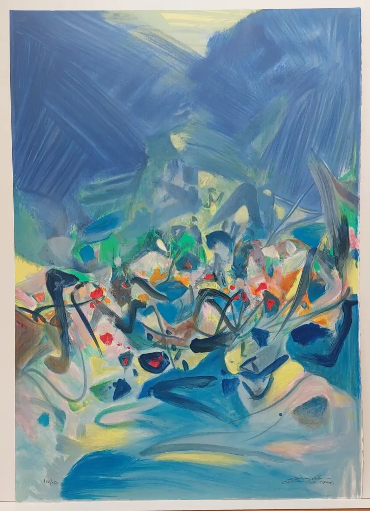 Lithografie Chu Teh Chun  - Composition XXX 