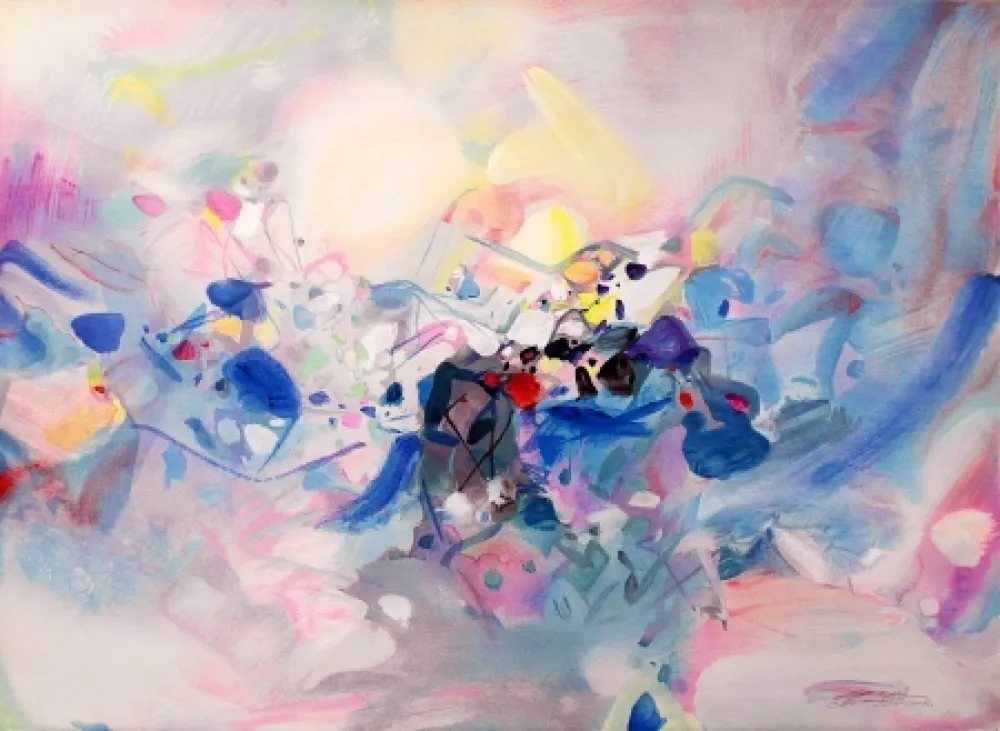 Lithografie Chu Teh Chun  - Morning Dew