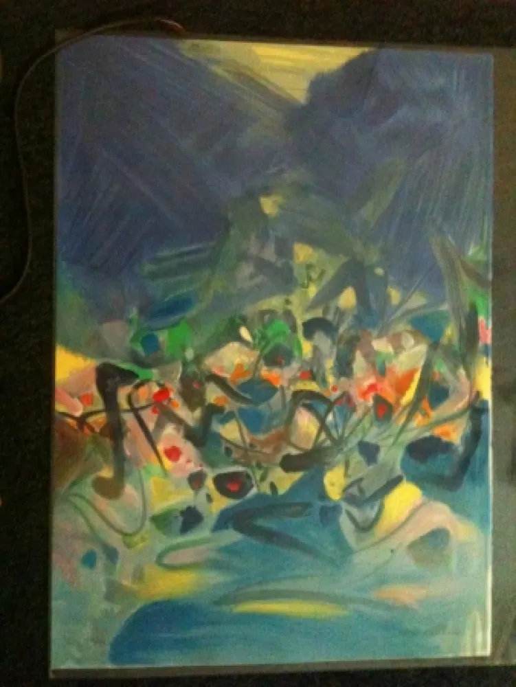 Lithografie Chu Teh Chun  - SAISON BLEUE