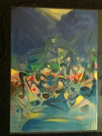 Lithografie Chu Teh Chun  - SAISON BLEUE