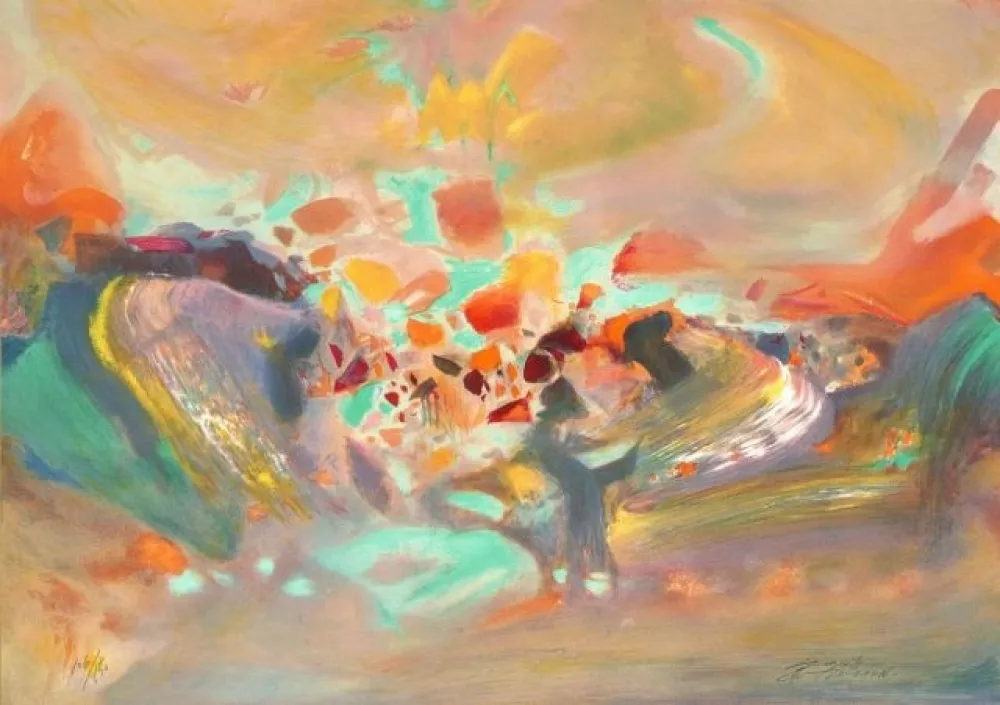 Lithografie Chu Teh Chun  - Sans titre