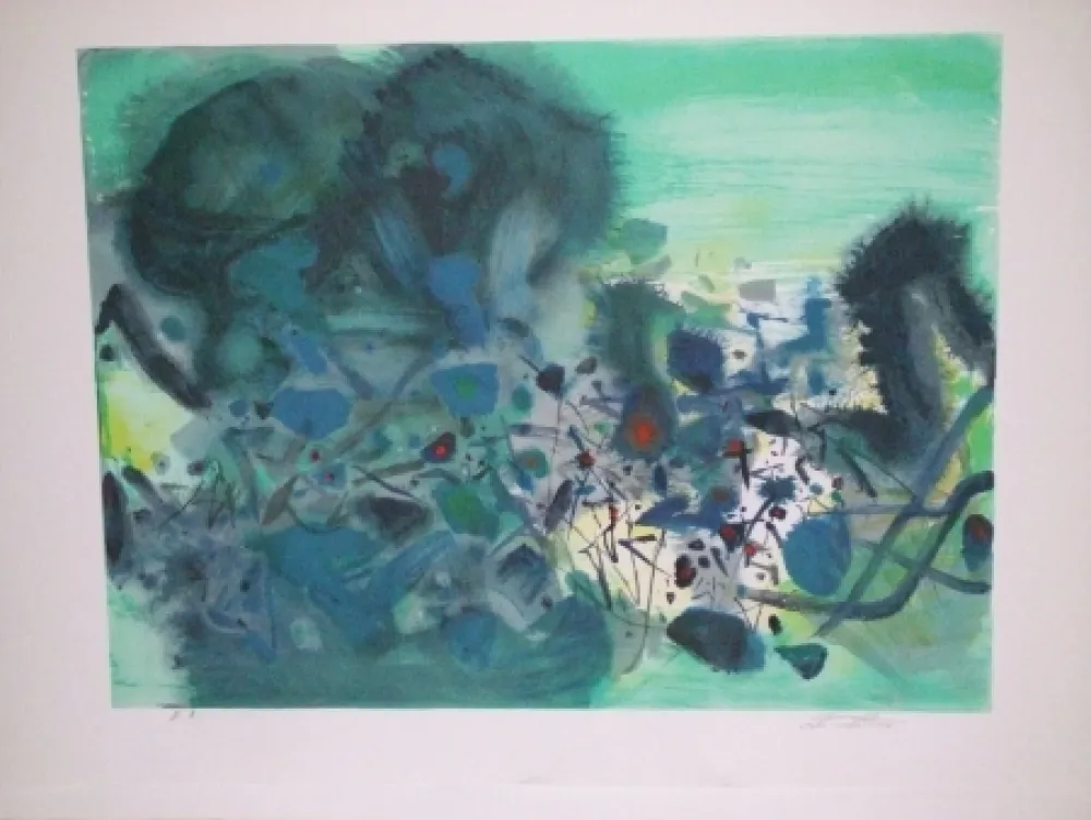 Lithografie Chu Teh Chun  - Sans titre I