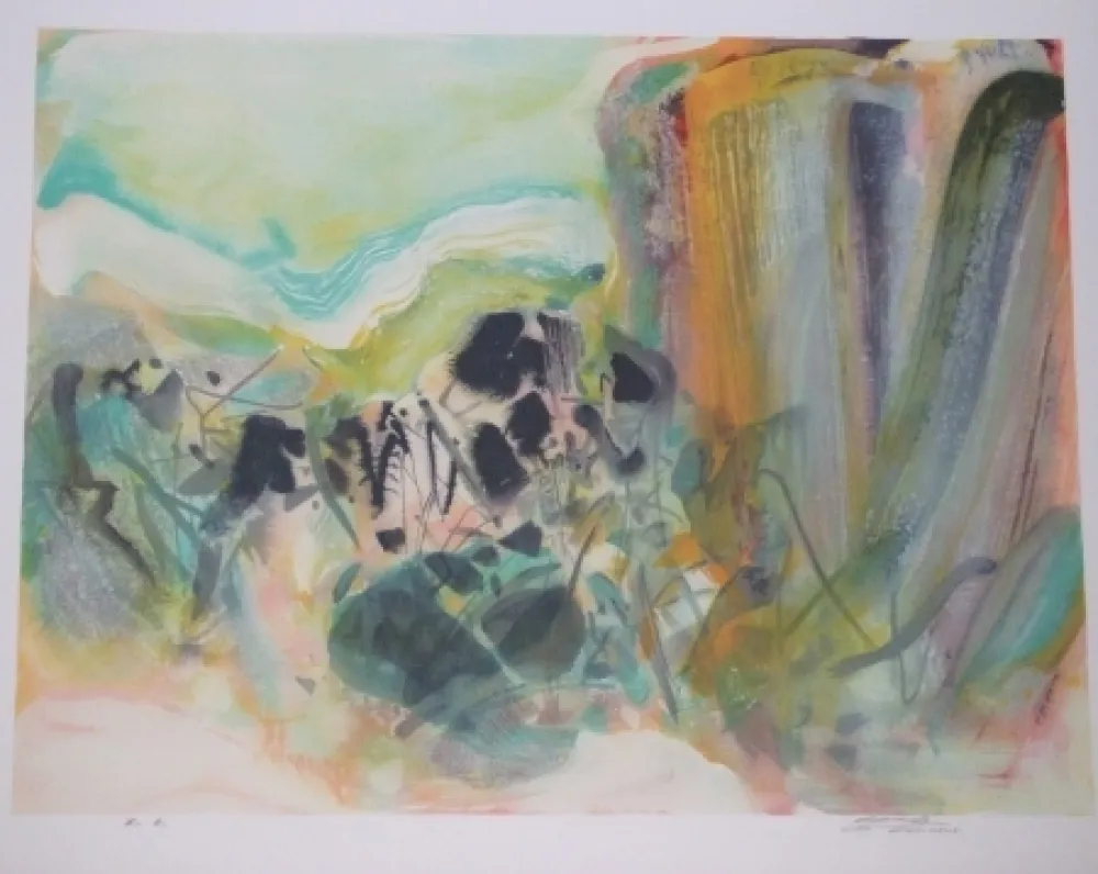 Lithografie Chu Teh Chun  - Sans titre VIII