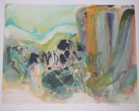 Lithografie Chu Teh Chun  - Sans titre VIII