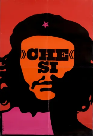 Zeefdruk Cieslewicz  - Che Si, 1968 - Large silkscreen poster (Scarce!)