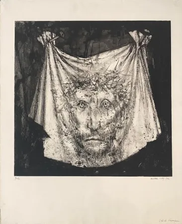 Ets En Aquatint Ciry - Le voile de Véronique 