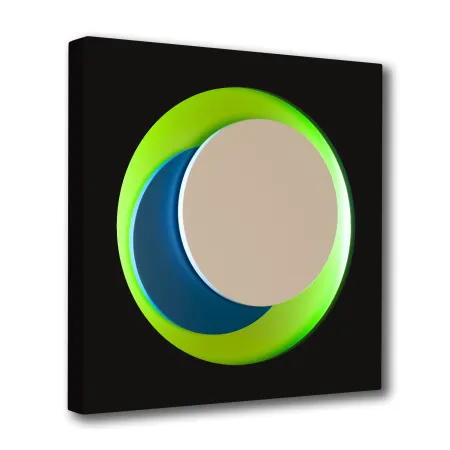 Houtsnede Claisse - Cercle Noir et Vert