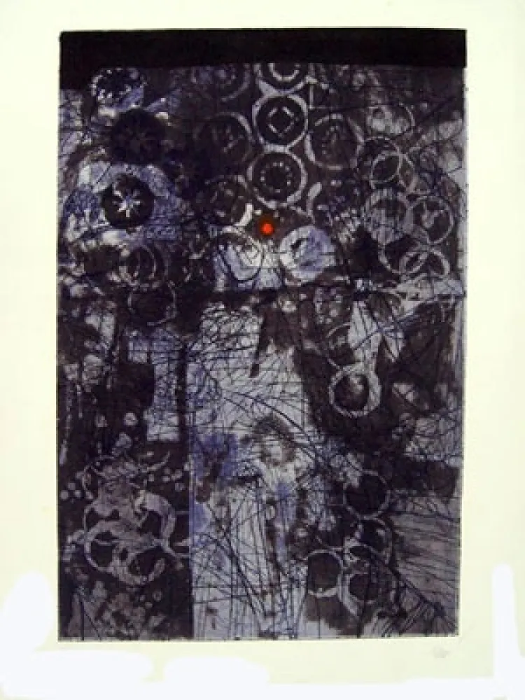 Ets En Aquatint Clavé - LA MAIN DU GUERRIER