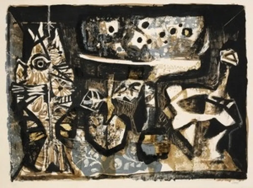 Lithografie Clavé - Nature Morte