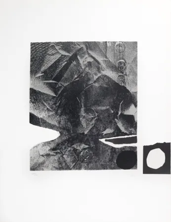 Lithografie Clavé - Papier froissé