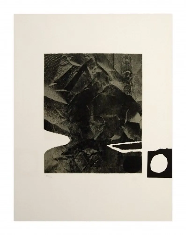 Lithografie Clavé - Papier froissé