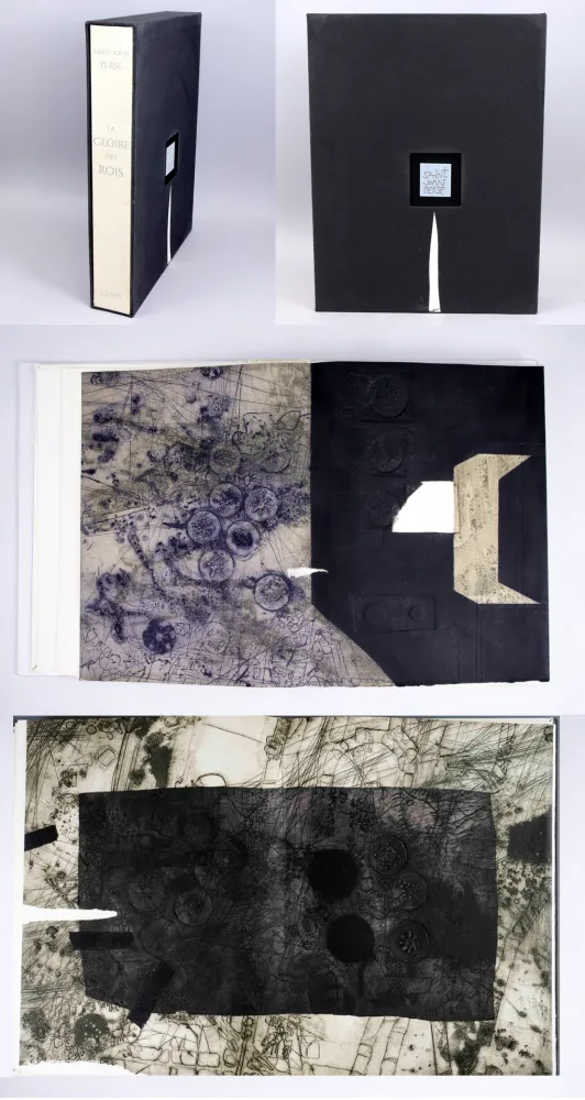 Geïllustreerd Boek Clavé - Saint-John Perse : LA GLOIRE DES ROIS. 12 gravures originales de Clavé (1976)