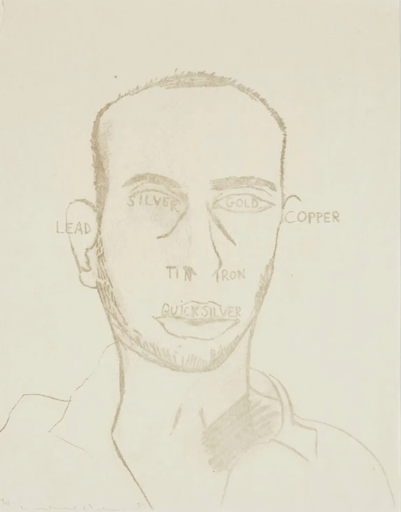 Lithografie Clemente - Traditional Self Portrait, from Art Pro-Choice II