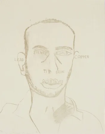 Lithografie Clemente - Traditional Self Portrait, from Art Pro-Choice II