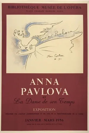 Poster Cocteau - Anna Pavlova et la danse de son temps