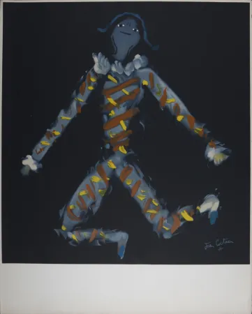 Lithografie Cocteau - Arlequin de Hambourg, 1953