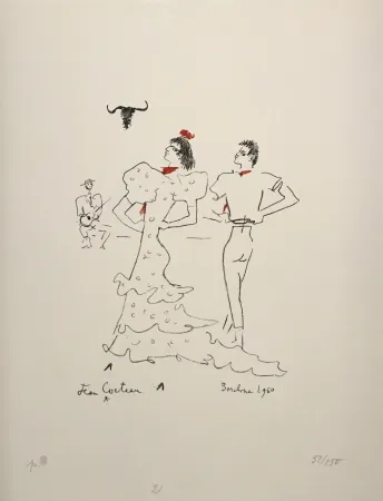 Lithografie Cocteau - Barcelone