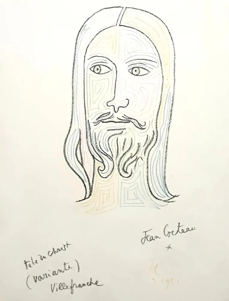 Lithografie Cocteau - Christ