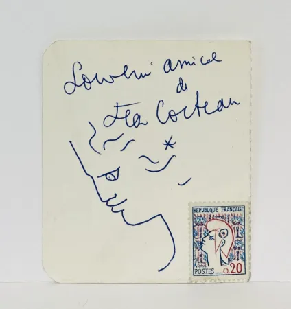 Geen Techniek Cocteau - Dessin au stylo bille. circa 1961. 
