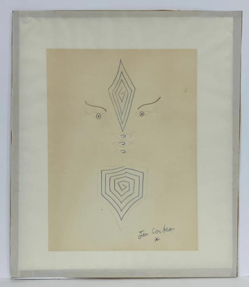 Geen Techniek Cocteau - Deux profils aux arabesques