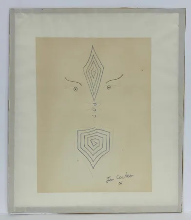 Geen Techniek Cocteau - Deux profils aux arabesques