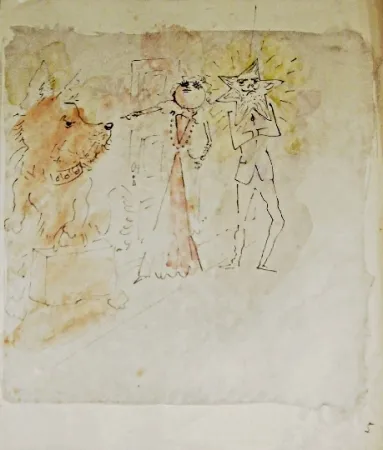 Lithografie Cocteau - Drôle de ménage