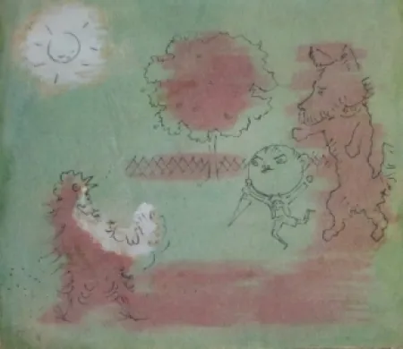 Lithografie Cocteau - Drôle de ménage