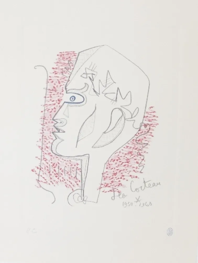 Lithografie Cocteau - Hommage Jean Cocteau 17