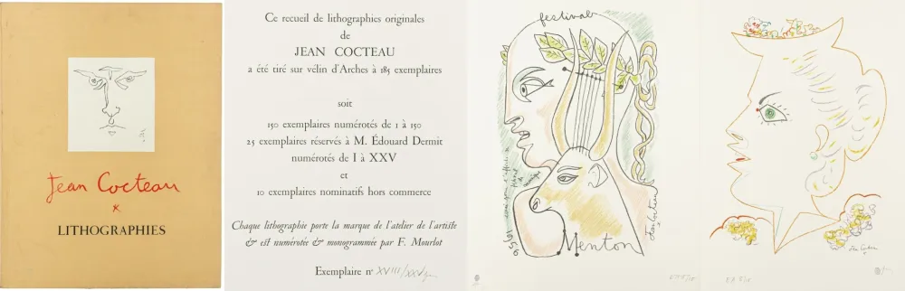 Geïllustreerd Boek Cocteau - Jean Cocteau, 25 lithographies originales 1956-58