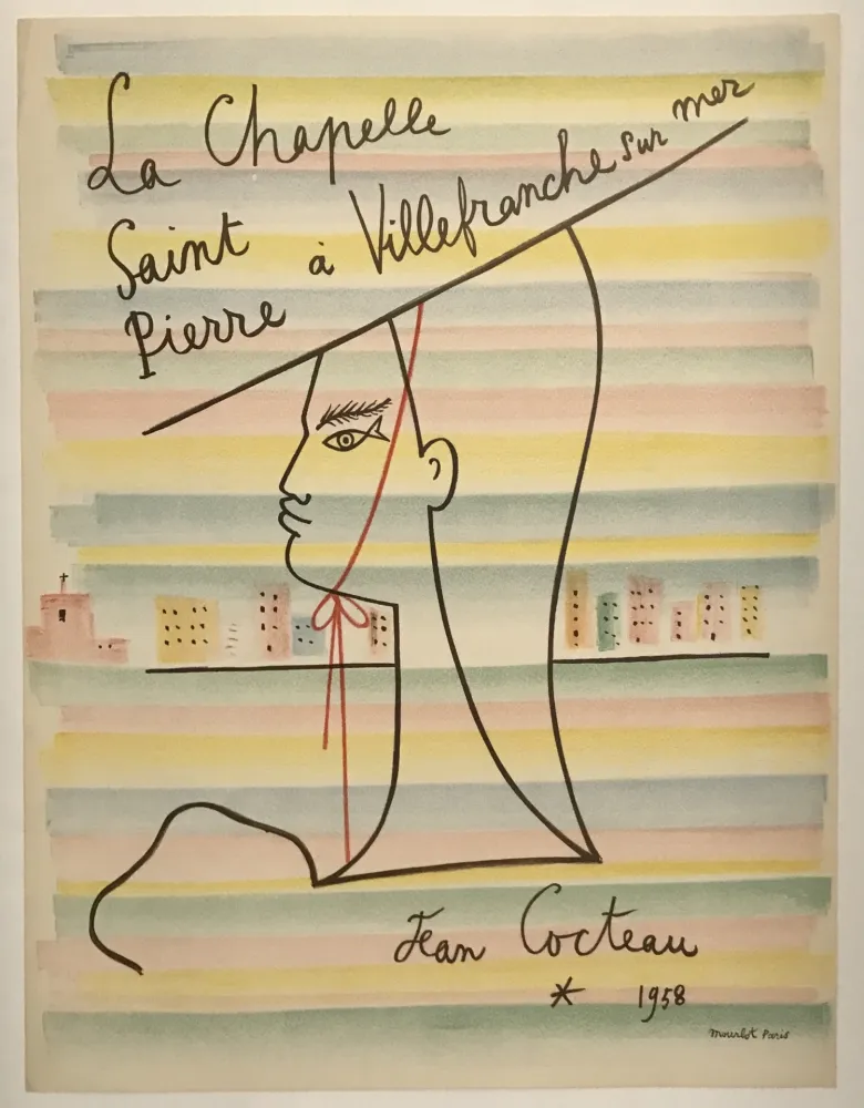Lithografie Cocteau - La Chapelle Saint Pierre a Villefranche sur mer