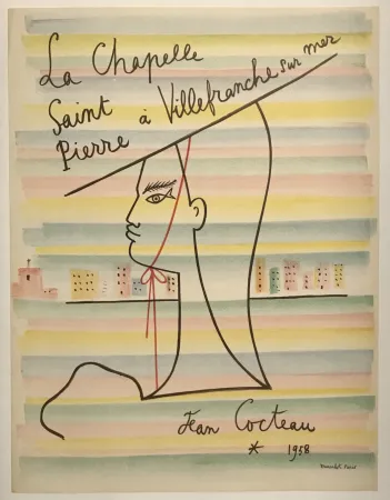 Lithografie Cocteau - La Chapelle Saint Pierre a Villefranche sur mer