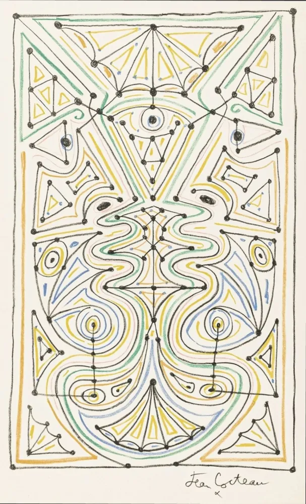 Geïllustreerd Boek Cocteau - La chapelle Saint-Pierre de Villefranche-sur-Mer. Paris: Mourlot, 1958