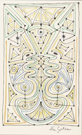 Geïllustreerd Boek Cocteau - La chapelle Saint-Pierre de Villefranche-sur-Mer. Paris: Mourlot, 1958