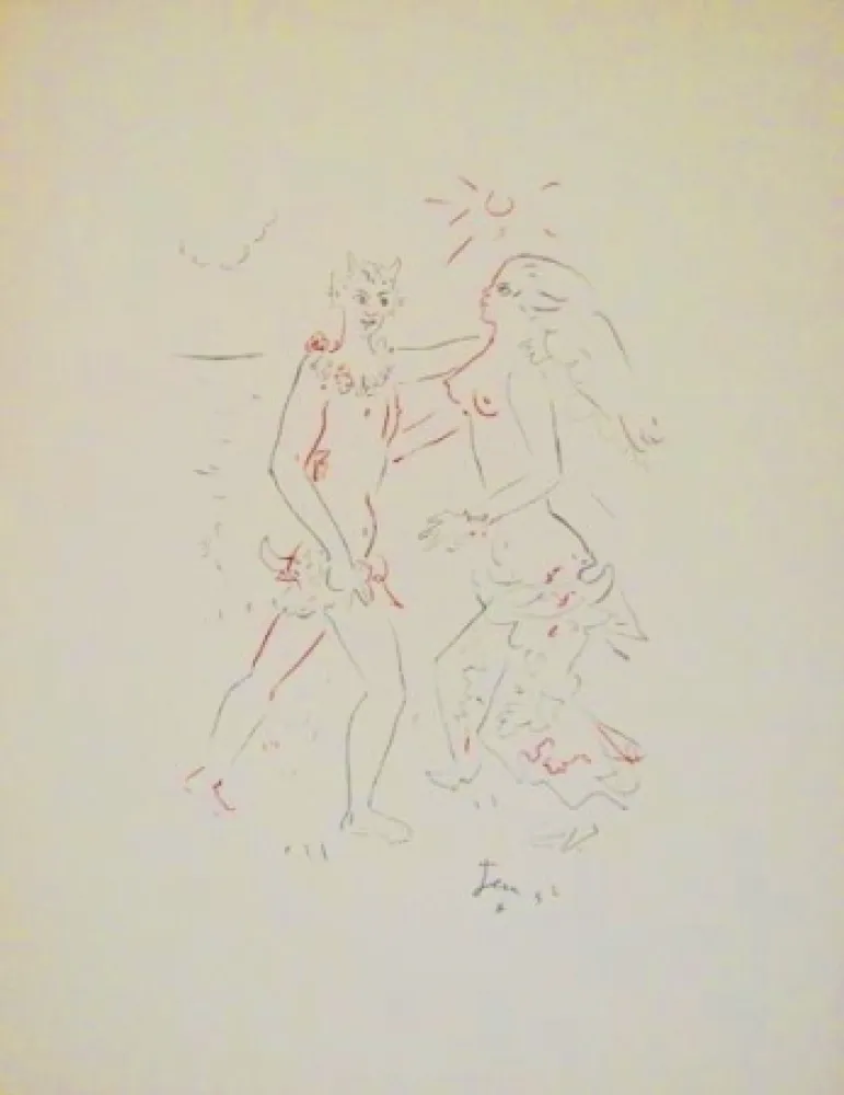 Lithografie Cocteau - L’après-midi d’un faune (Debussy)