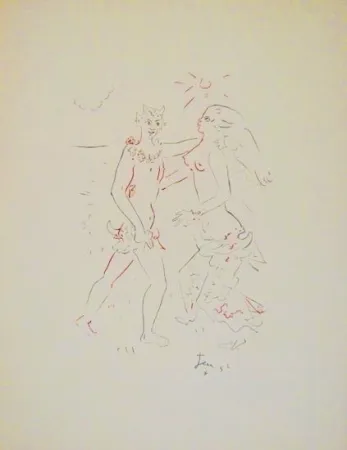 Lithografie Cocteau - L’après-midi d’un faune (Debussy)