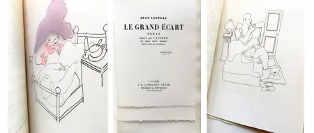 Geïllustreerd Boek Cocteau - LE GRAND ÉCART. Roman illustré par l'auteur de vingt deux dessins dont onze en couleurs.