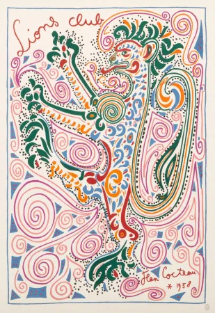 Lithografie Cocteau - Lions Club