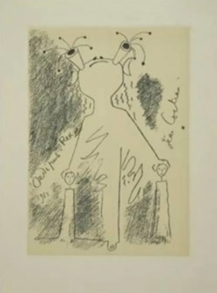 Ets En Aquatint Cocteau - Oedipe roi