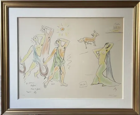 Lithografie Cocteau - Orphée et Eurydice